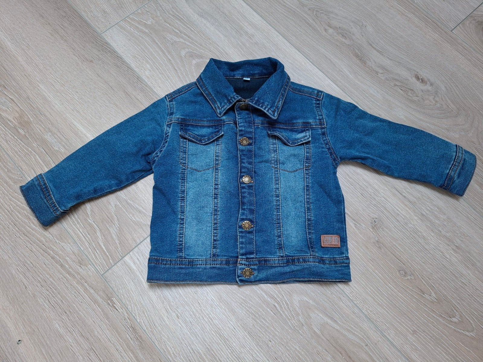 Blauwe denim kind baby jas Zeeman - maat 74, Zeeman, Gebruikt, Jongetje of Meisje, Ophalen of Verzenden