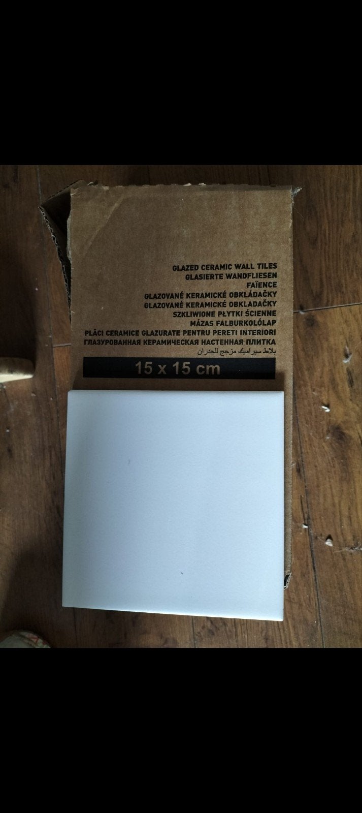 witte tegels 15x15, Ophalen, Nieuw, Minder dan 20 cm, Minder dan 5 m²