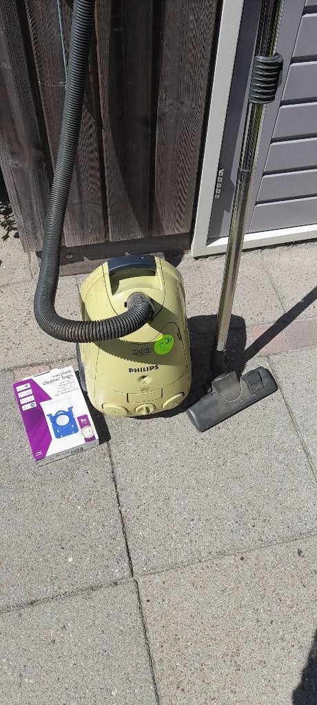 Philips Mobilo stofzuiger met stofzakken, Gebruikt, Philips, Geschikt voor harde vloeren, Sledestofzuiger