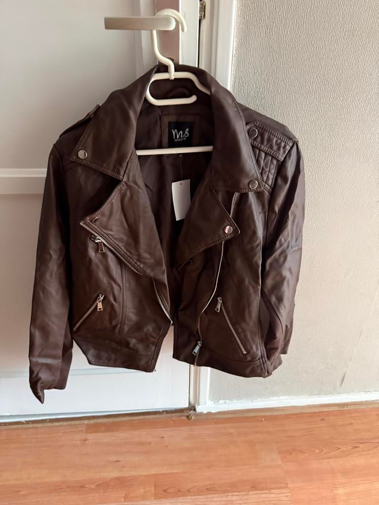 MS Mode jasje nepleer met stof - Nieuw maat 50, Verzenden, Nieuw, Maat 46/48 (XL) of groter, Bruin