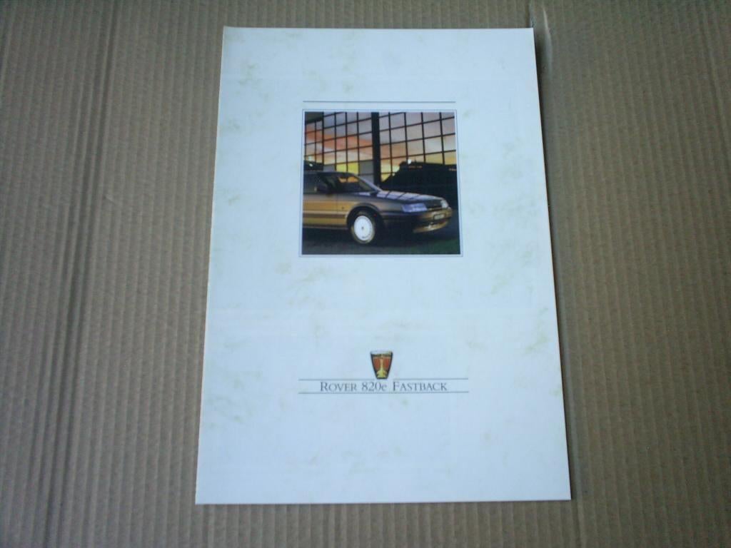 Rover 820 E Fastback 1988 4 pag., Verzenden, Zo goed als nieuw, Overige merken