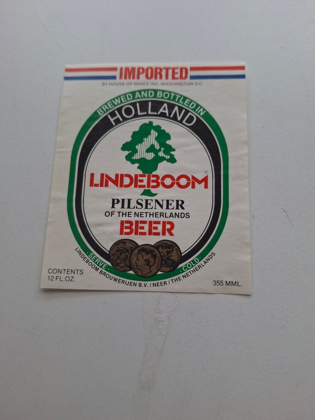 Etiket Lindeboom, Ophalen of Verzenden, Zo goed als nieuw, Overige typen, Overige merken