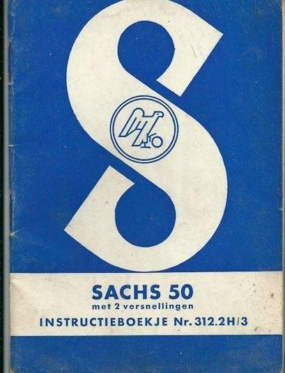 Instructieboekje Sachs 50  2 versn. 312.2H/3, Fietsen en Brommers, Ophalen of Verzenden, Zo goed als nieuw
