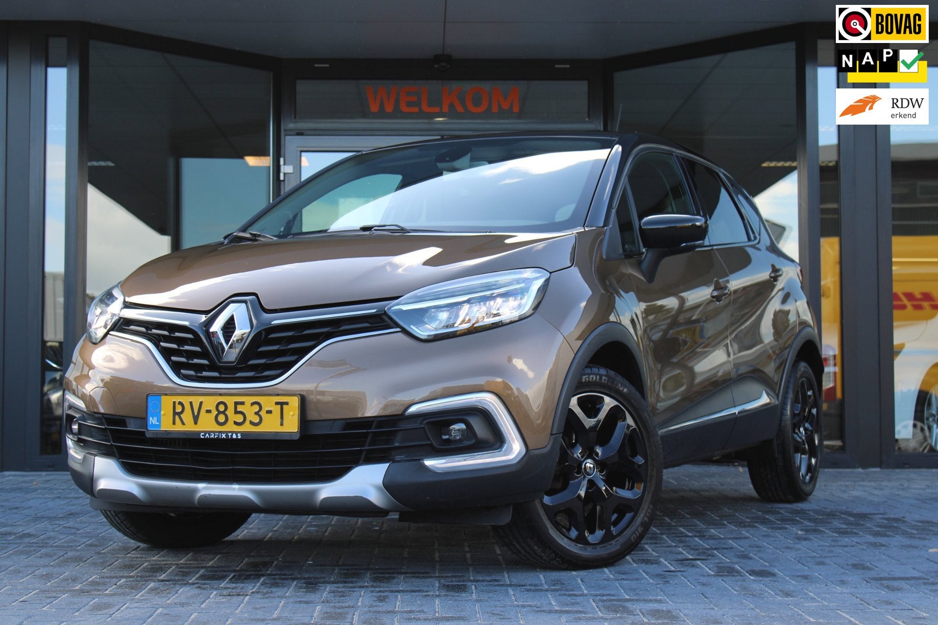 Renault Captur 0.9 TCe Intens, Parkeersensoren achter, Navig, Auto's, Voorwielaandrijving, 898 cc, Stof, Gebruikt