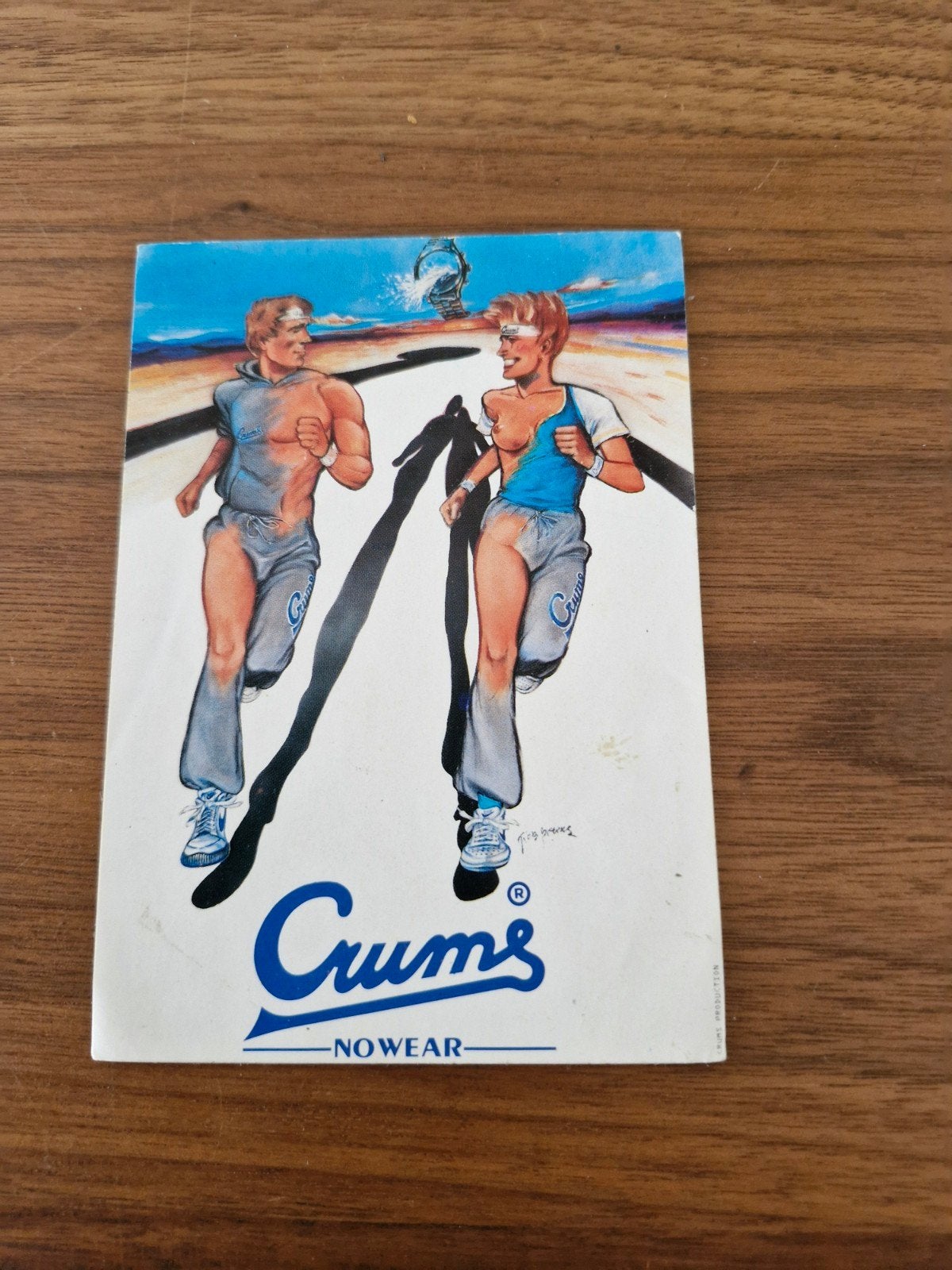 8892 Vintage Crumb's Nowear Sticker - Hardlopen, Verzamelen, Ophalen of Verzenden, Gebruikt, Sport
