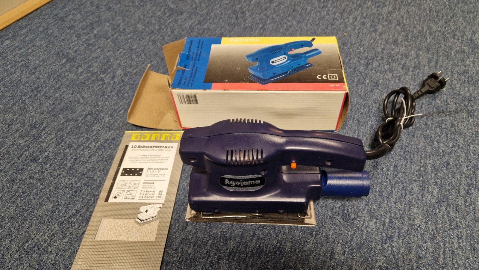 Prima Vlakschuurmachine 135W, Ophalen of Verzenden, Gebruikt, Minder dan 600 watt, Vlakschuurmachine