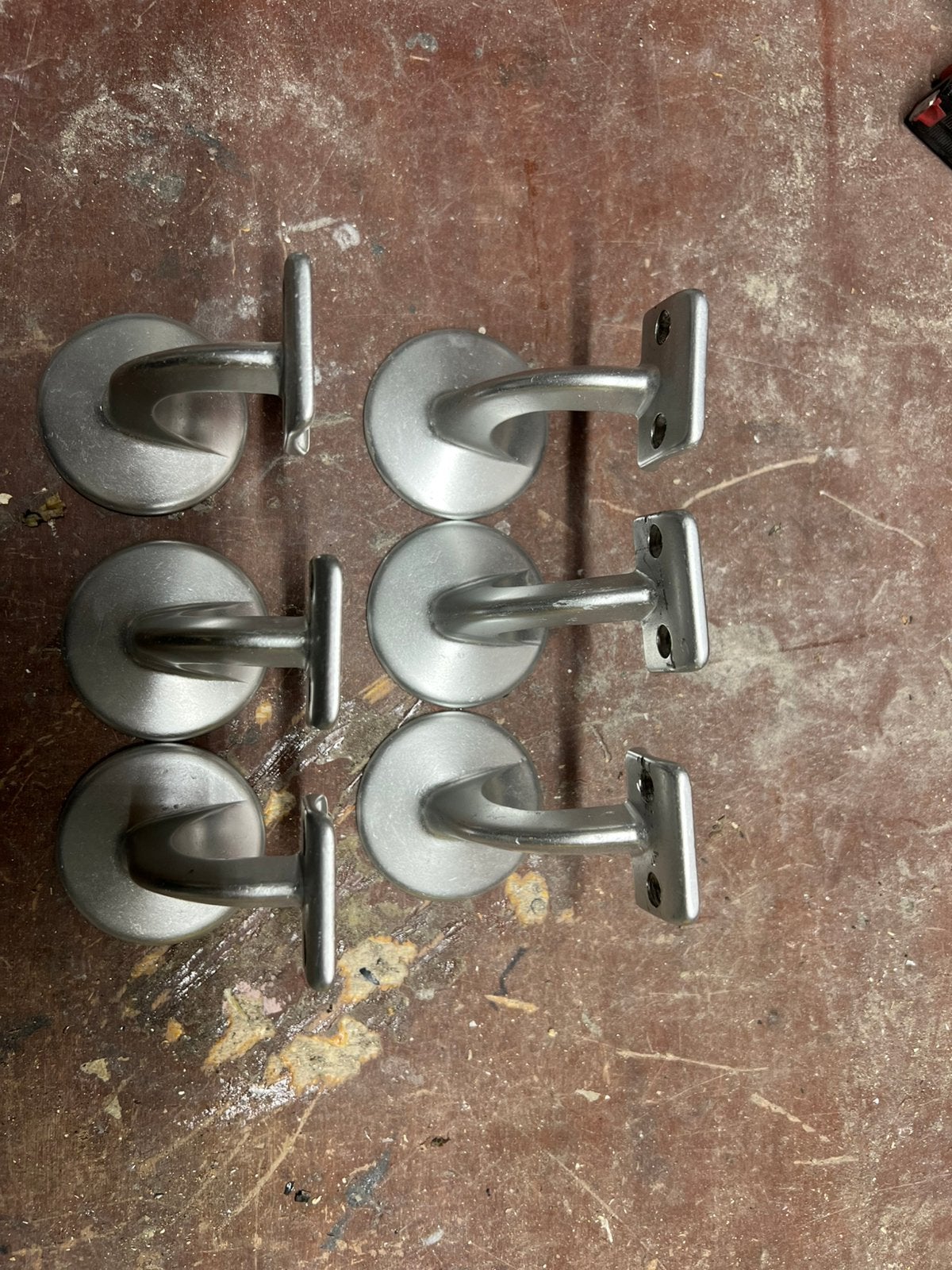 Trapleuning steunen 6 stuks, Ophalen of Verzenden, Nieuw, Chroom, Overige typen