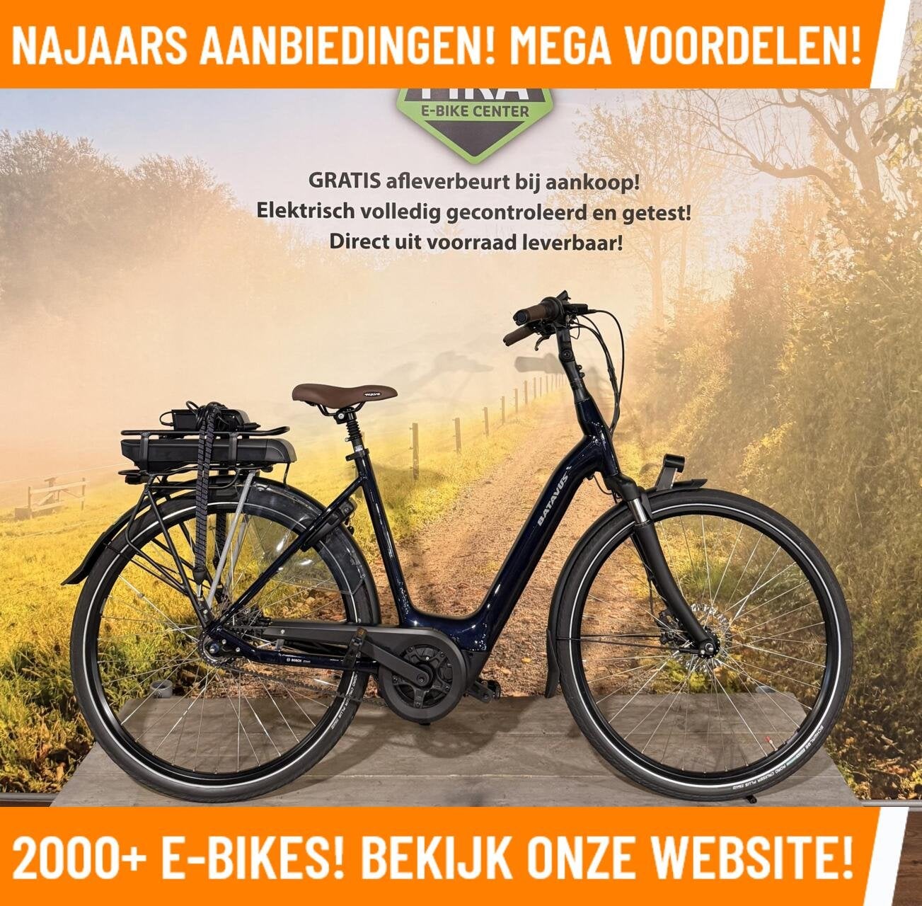 Batavus Finez Elektrische fiets met BOSCH midden motor!, 51 tot 55 cm, Nieuw, 50 km per accu of meer, Batavus