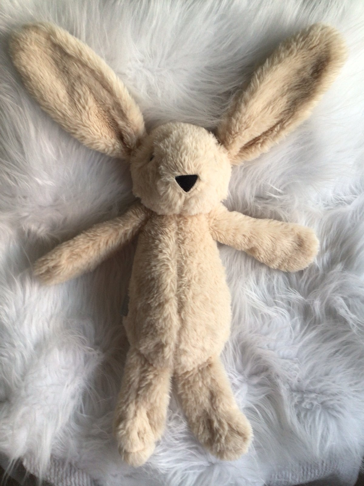 Beeztees…pluche knuffel haas…40 cm…ecru beige…nieuwstaat…, Ophalen of Verzenden, Zo goed als nieuw, Konijn