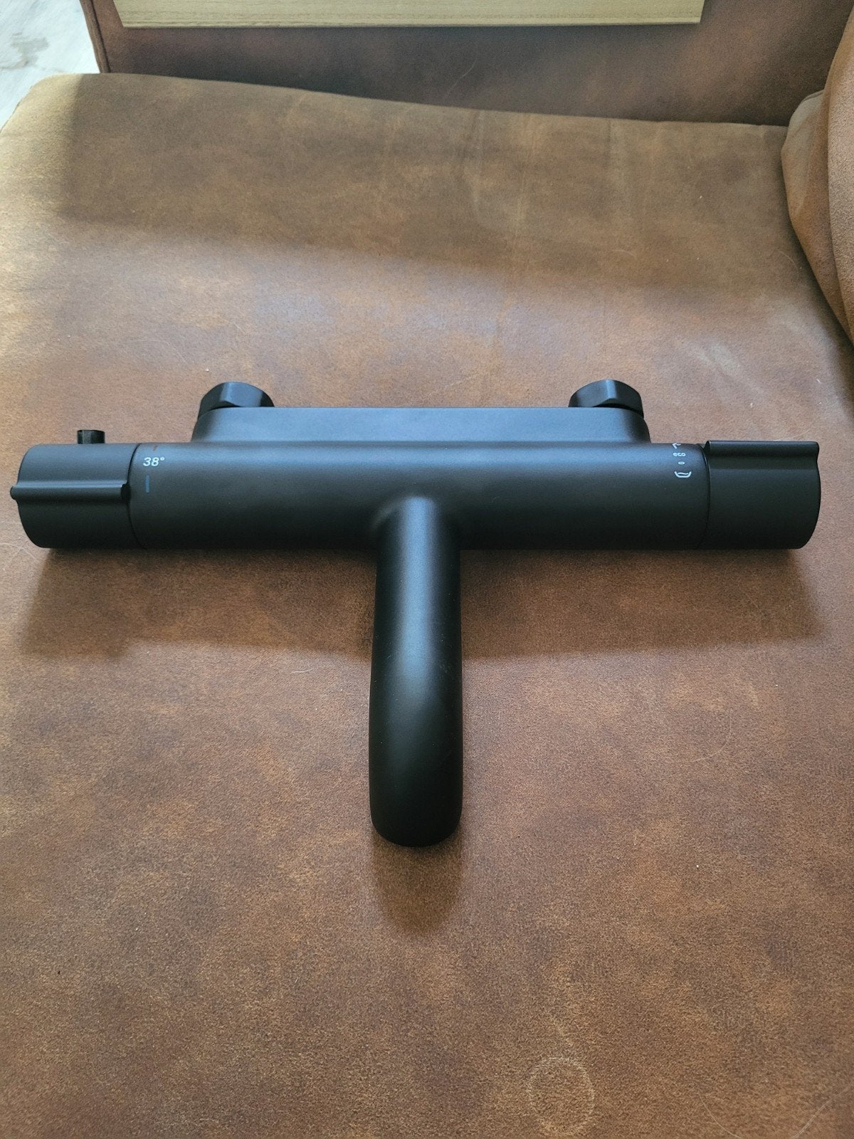 Matzwarte thermostatische douchekraan, Ophalen, Nieuw, Rvs, Douche