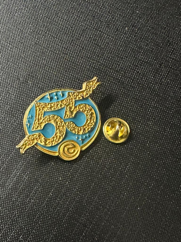 Efteling pin 55 jaar, Ophalen of Verzenden, Zo goed als nieuw, Button of Speldje