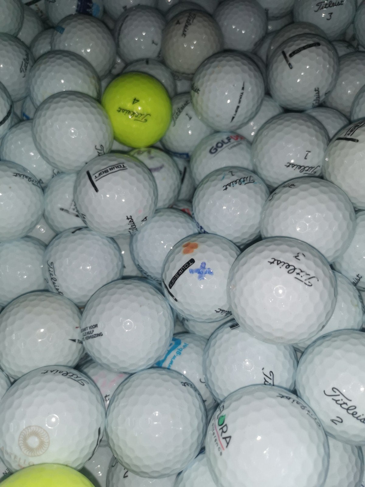 Titleist tour soft golfballen 50 stuks AAAA kwaliteit, Ophalen of Verzenden, Bal(len)