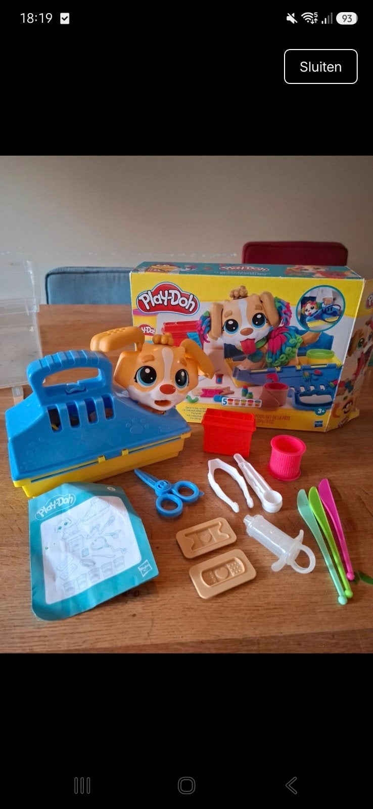 Play-Doh Dierenarts Speelset met Hondje, Ophalen of Verzenden, Gebruikt, Knutselen