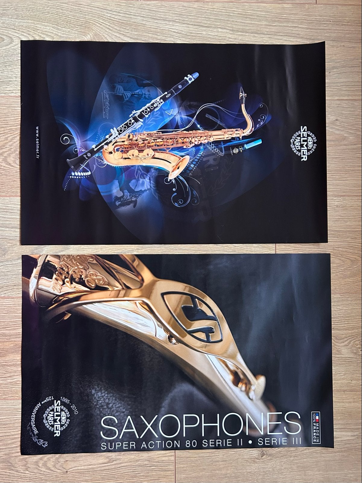 Selmer Saxofoon en Klarinet Poster - Muziekinstrumenten, Ophalen of Verzenden, Zo goed als nieuw