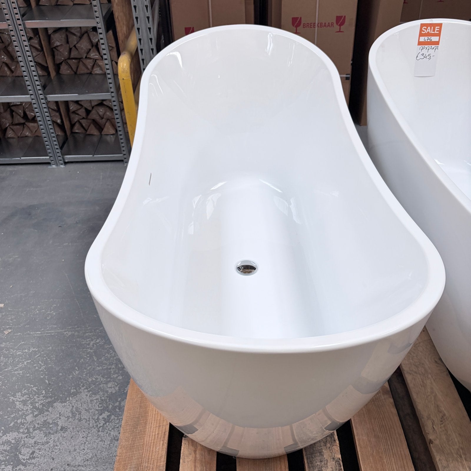 DUMPPRIJS! Luxe Vrijstaand Bad Ligbad Ovaal NIEUW nr476, Ophalen of Verzenden, Nieuw
