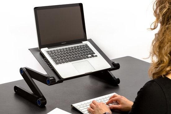 Verstelbare Laptopstandaard - Ergonomisch en Draagbaar, Ophalen of Verzenden, Zo goed als nieuw, Universeel, In diepte verstelbaar