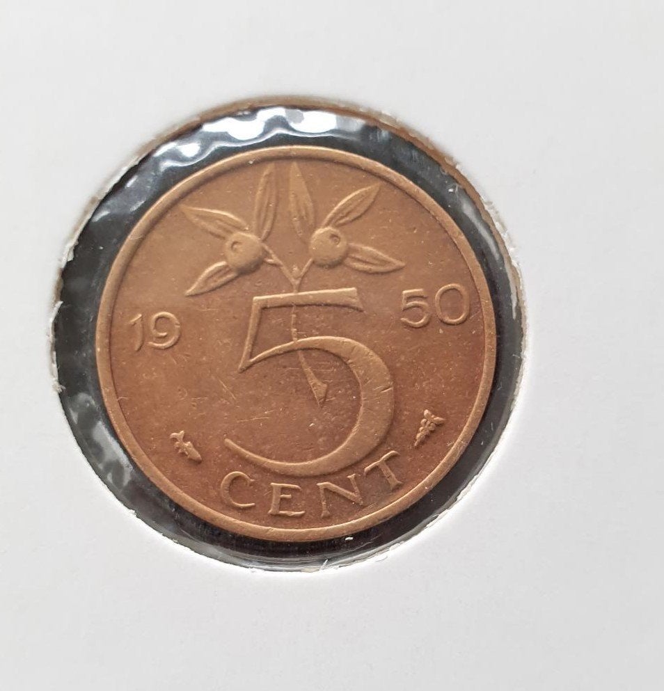 5 cent1950 juliana is de eerste stuiver van periode juliana, Verzenden, Koningin Juliana, 5 cent, Losse munt