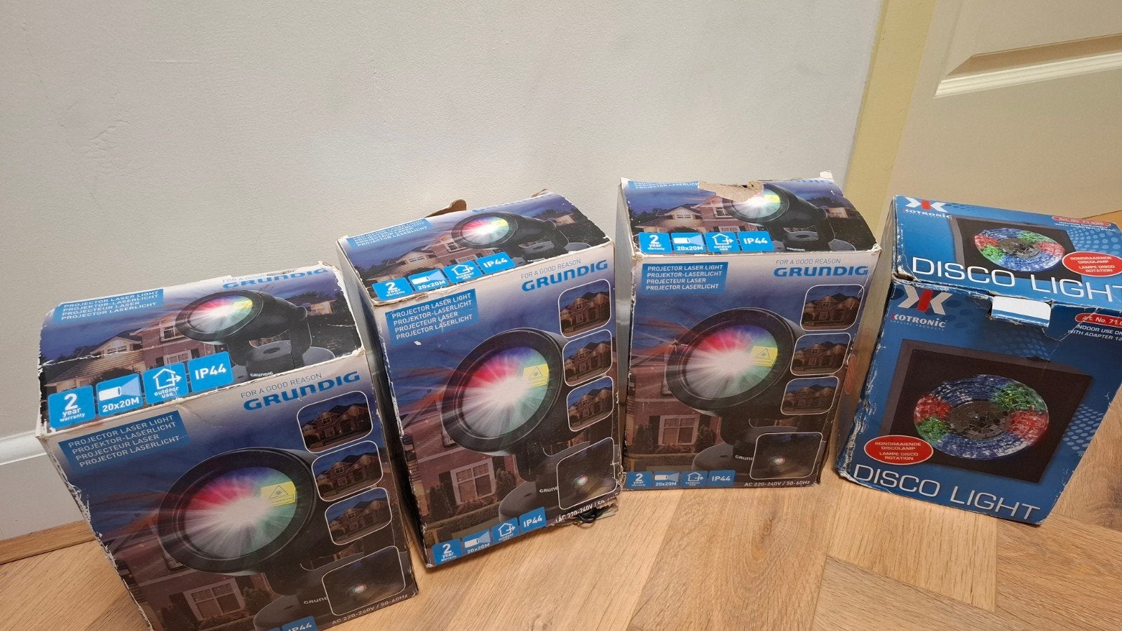 3x projector laser Light en 1x disco light, Ophalen of Verzenden, Nieuw, Netvoeding, Minder dan 50 watt