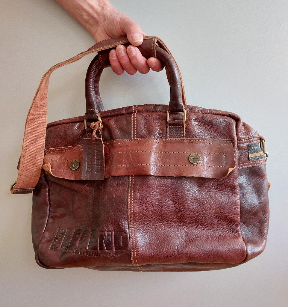 Laptop/businesstas, Sieraden, Tassen en Uiterlijk, Ophalen, Gebruikt, Bruin, Overige typen