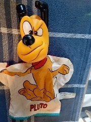 Vintage Disney Pluto handpop - Gebruikt, Disney, Meerkleurig, Disney, Gebruikt