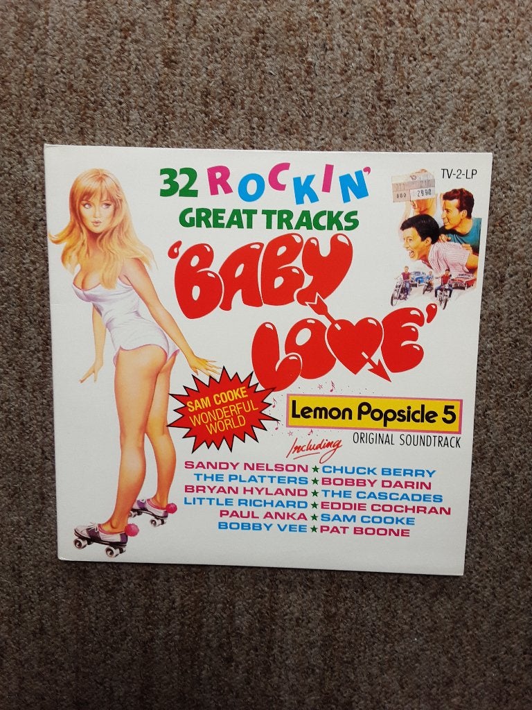 vinyl dubbel lp Baby Love 32 rockin' great tracks, Originele persing, 1980 - 1989, Ophalen of Verzenden, Zo goed als nieuw