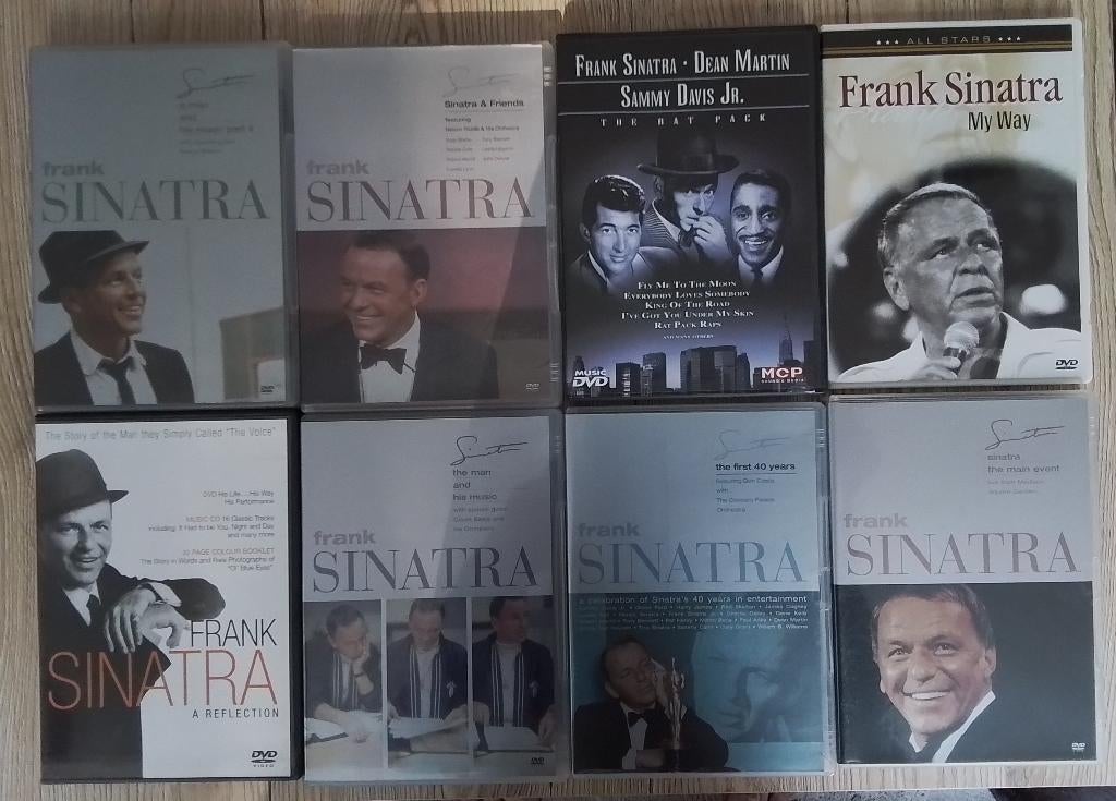 Frank Sinatra  , 8 x dvd , in een koop ., Alle leeftijden, Ophalen, Zo goed als nieuw, Muziek en Concerten