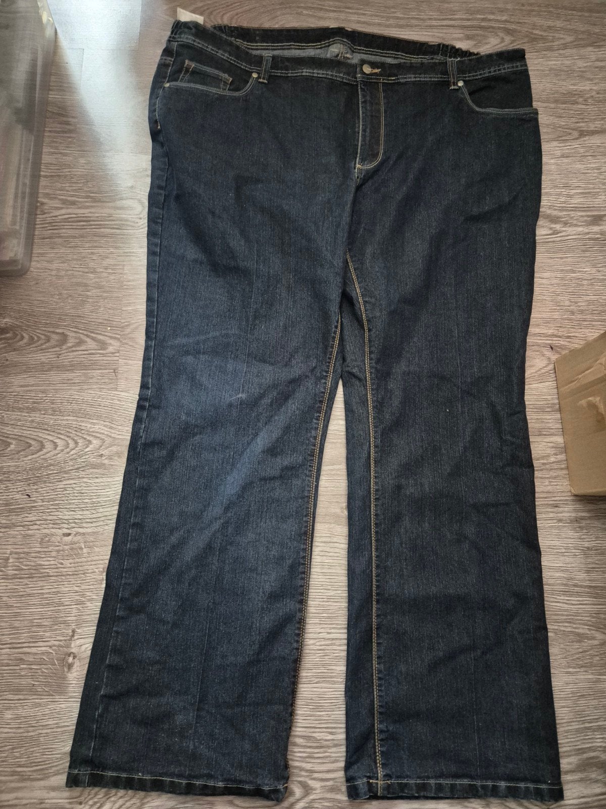 C&A Grote Maat Jeans - Comfortabele Donkerblauwe Denim, Kleding | Dames, Ophalen of Verzenden, Gedragen, Blauw