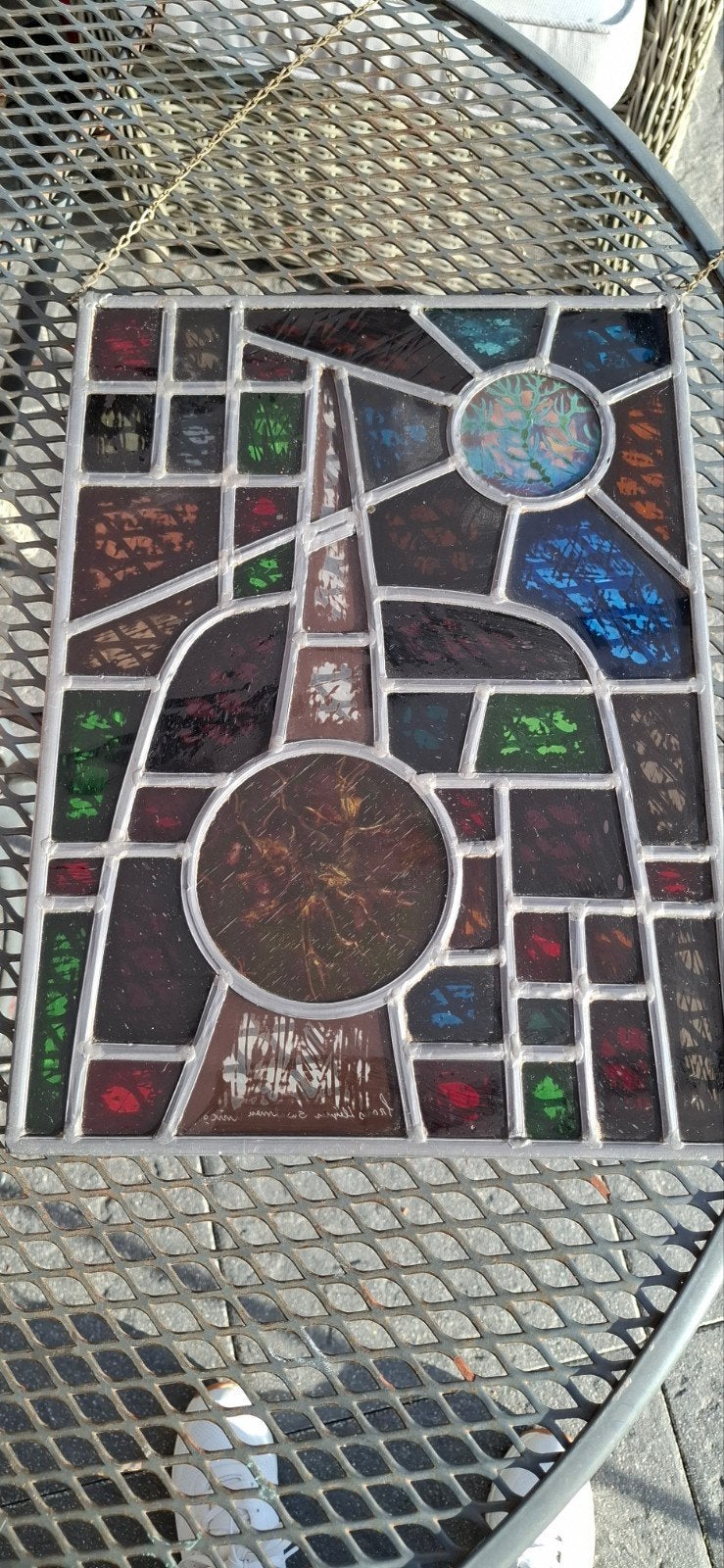 glas in lood Raamhanger, Ophalen