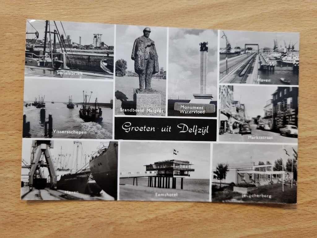 ansicht DELFZIJL meerluik, Ophalen of Verzenden, Voor 1920, Groningen