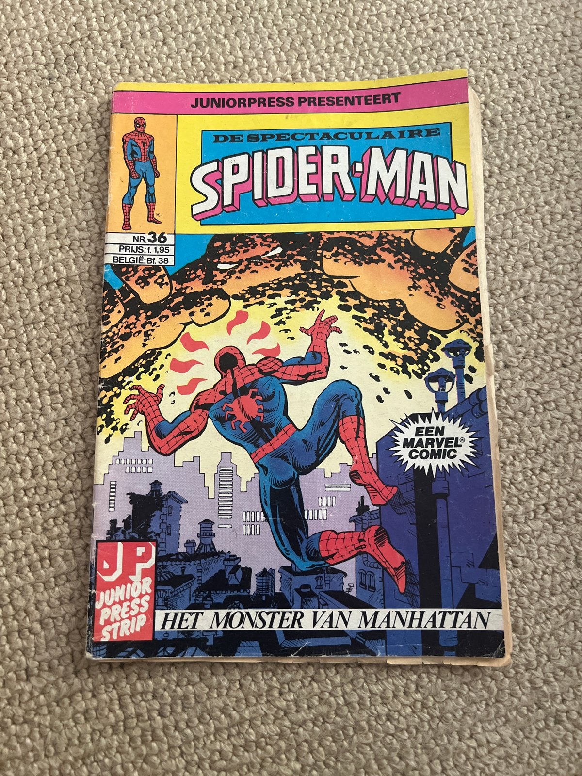 De Spectaculaire Spider-Man nr. 36 - Het Monster van Manhatt, Eén stripboek, Ophalen of Verzenden, Gelezen
