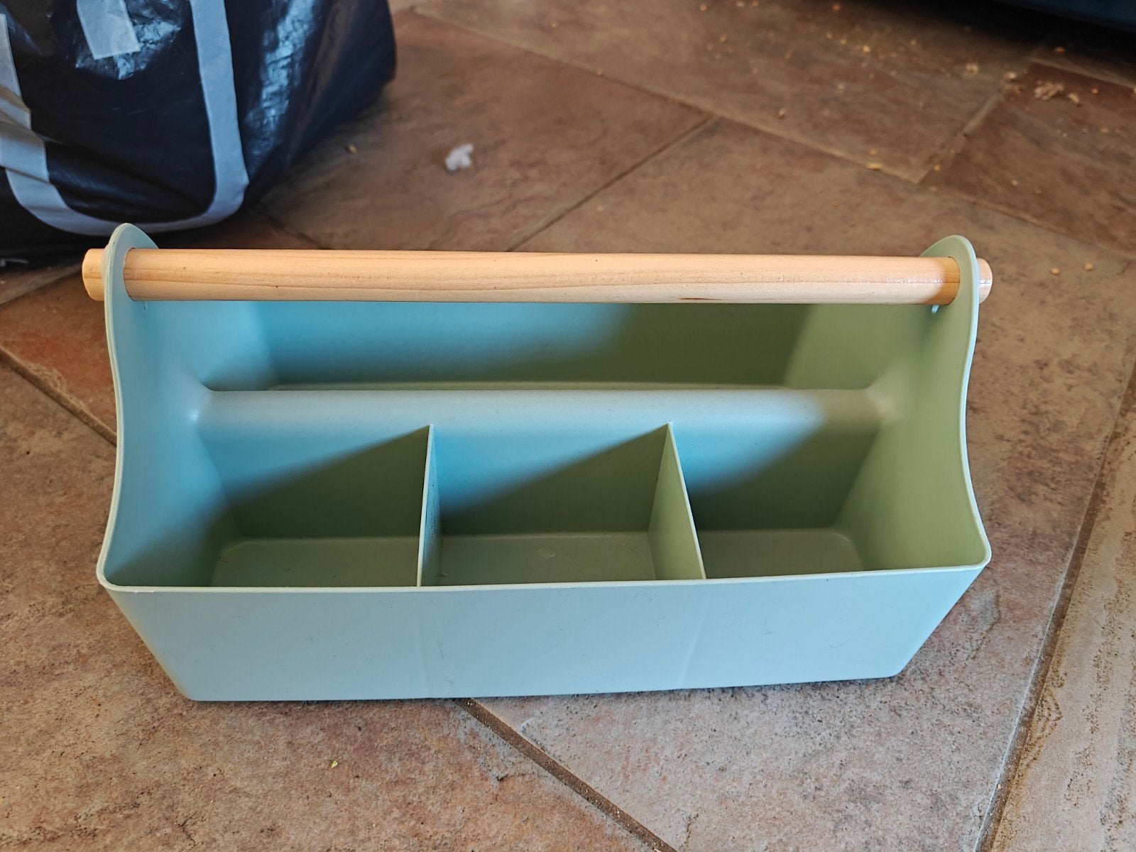 Handige opbergbak met handvat - Lichtblauw, Blauw, Kunststof, Ophalen of Verzenden, Zo goed als nieuw
