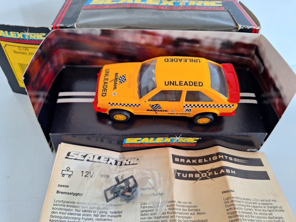 Scalextric Ford Escort Bardahl XR3i #30 C126, Overige merken, Nieuw, Scalextric, Ophalen of Verzenden