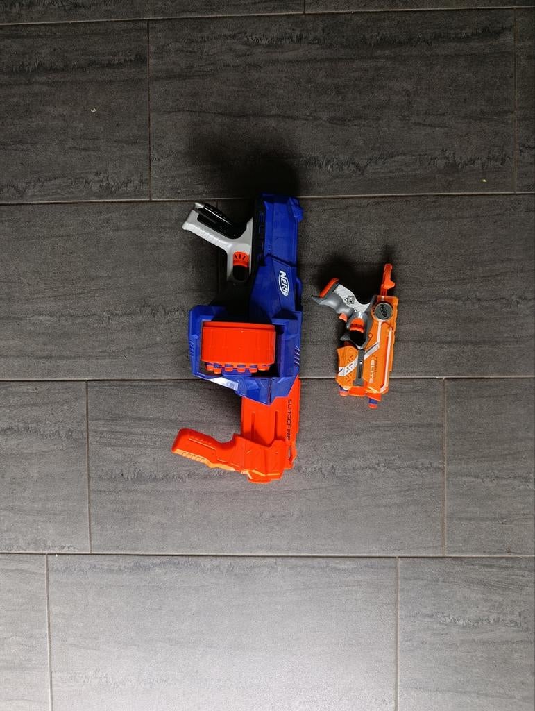 Nerf Surgefire Elite en Nerf Firestrike Elite, Ophalen