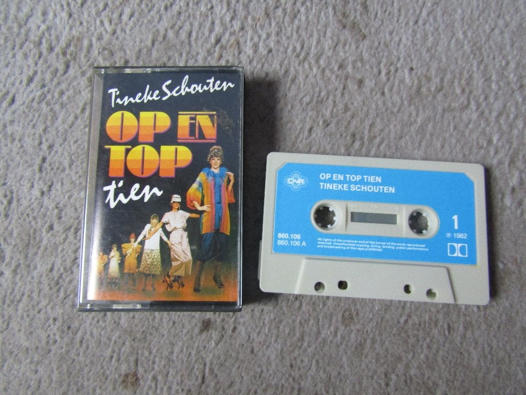 Cassette: Tineke Schouten - Op en top tien, Gebruikt, 1 bandje, Ophalen of Verzenden, Origineel