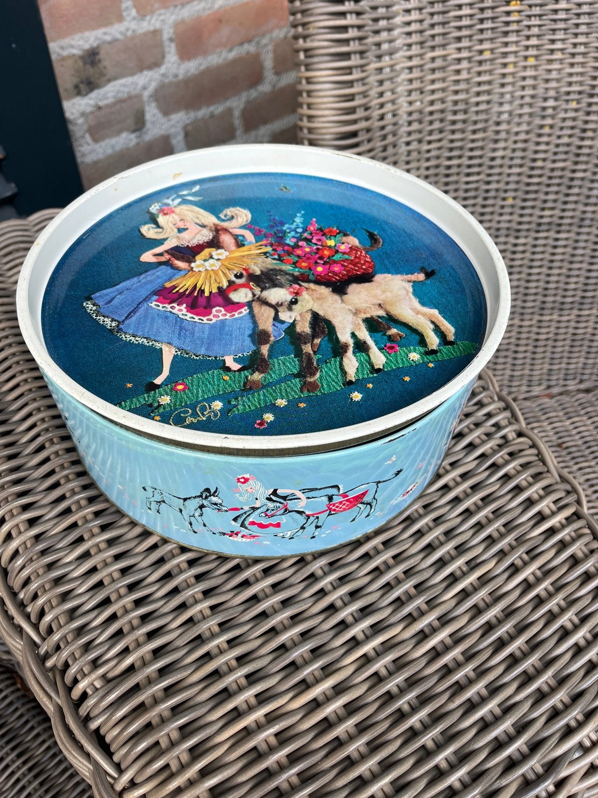 Vintage Burton's Gold Medal Biscuits blik, Antiek en Kunst, Verzenden