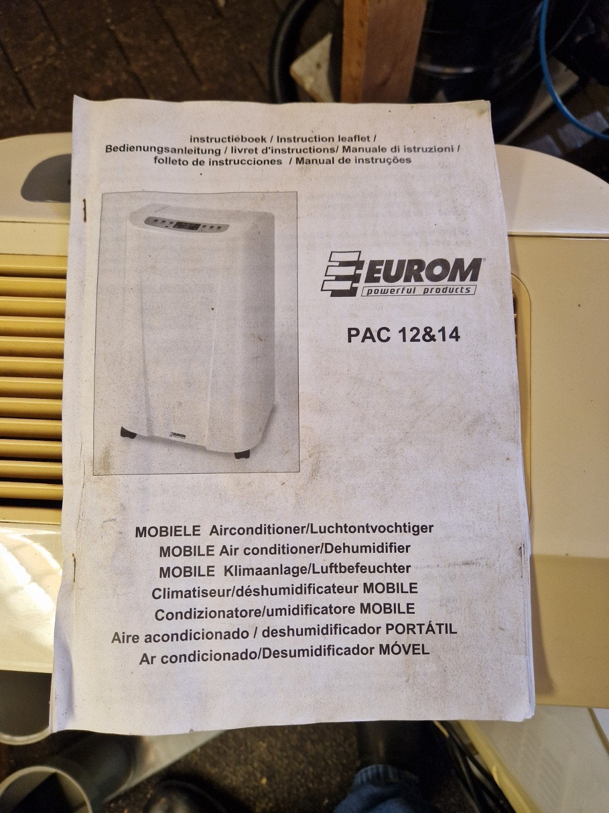 Mobiele airco te koop, Witgoed en Apparatuur, Airco's, Ophalen, Gebruikt, 3 snelheden of meer, Koelen en Ontvochtigen