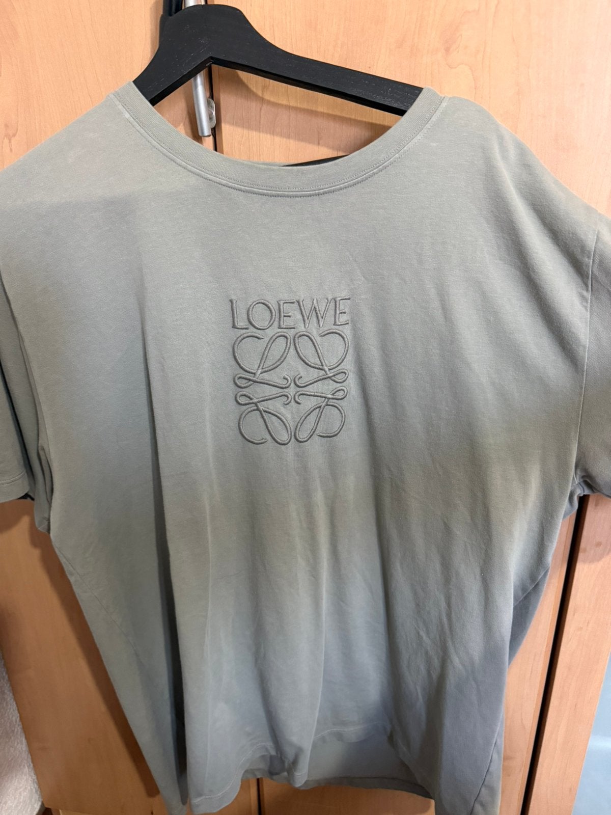 Loewe Relaxed Fit Anagram T-Shirt, Ophalen of Verzenden, Zo goed als nieuw, Maat 56/58 (XL), Grijs