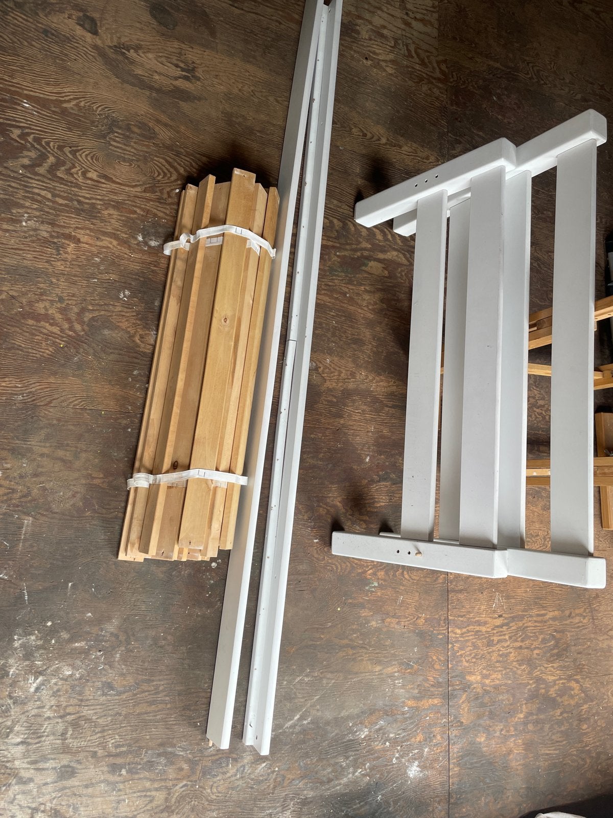Lattenbodem en bedframe onderdelen, Ophalen, Gebruikt, 90 cm, Eenpersoons