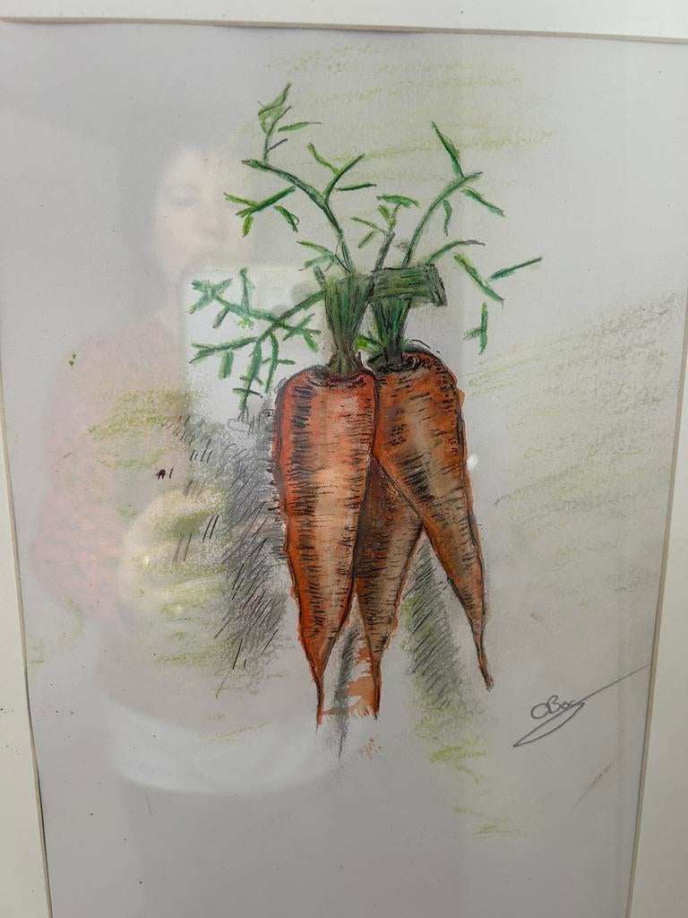 Schilderij met wortel, Ophalen of Verzenden