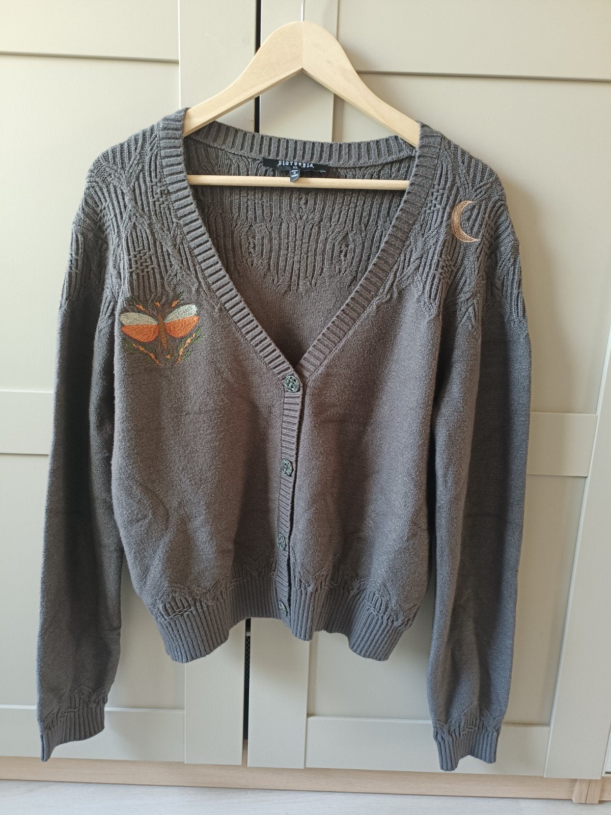 Disturbia gebreid vest met borduursels, Kleding | Dames, Maat 46/48 (XL) of groter, Ophalen of Verzenden, Zo goed als nieuw, Disturbia