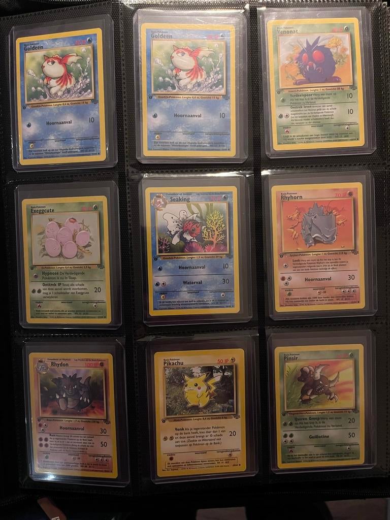 1st edition pokemon kaarten base jungle fossil neo genesis, Ophalen of Verzenden, Nieuw, Meerdere kaarten