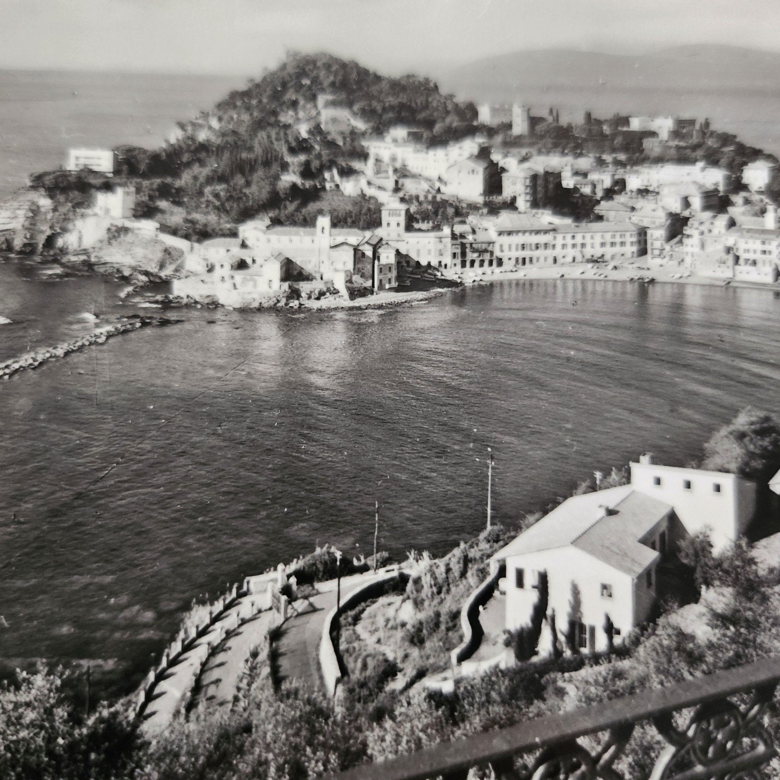 Sestri Levante, La Presqu'île - Echte foto, Verzenden, 1940 tot 1960, Ongelopen