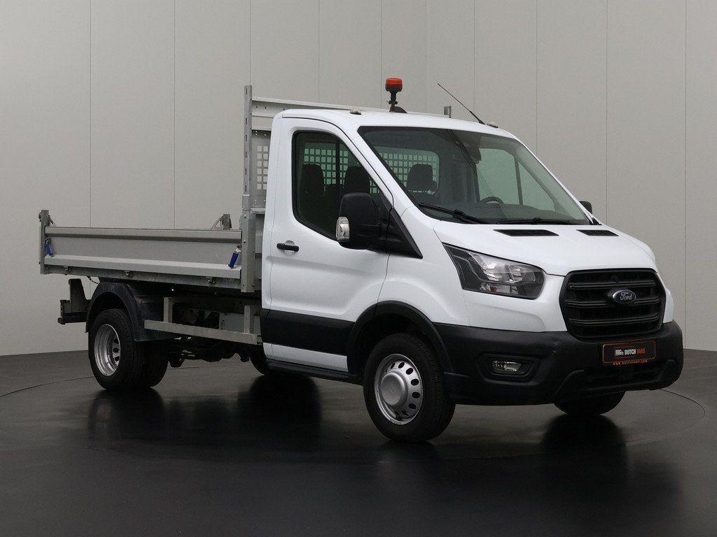 Ford Transit 2.0TDCi 170PK Kipper Dubbellucht | 3500Kg Trekh, Gebruikt, Wit, 2572 kg, 170 pk