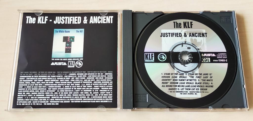 The KLF - Justified & Ancient CD Single 1992 5trk USA, Ophalen of Verzenden, Gebruikt