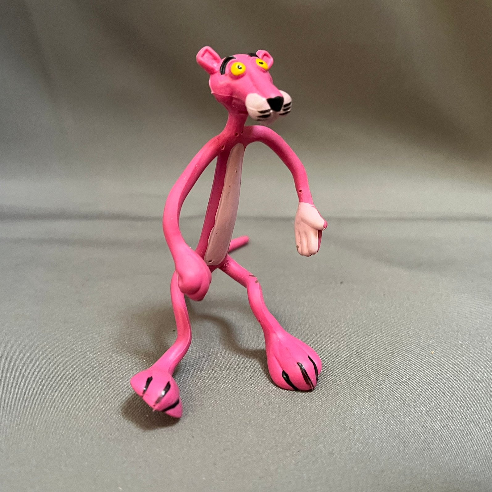 Vintage Pink Panther (Roze Panter) Buigfiguur – Jaren 70/80, Ophalen of Verzenden
