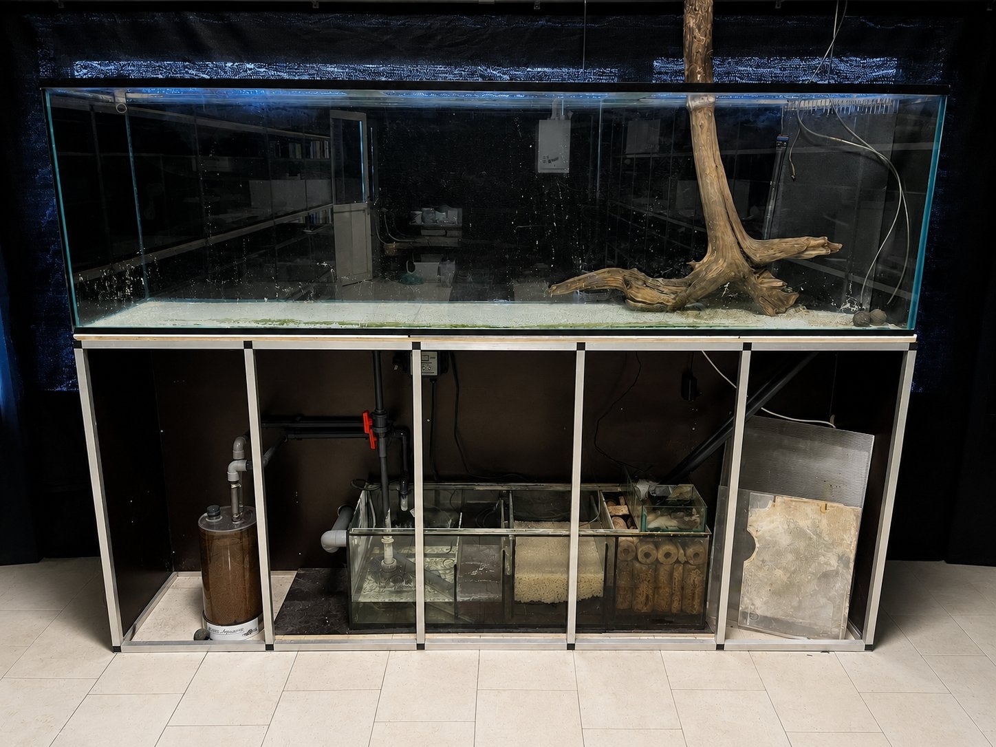 Aquarium met bioloog 250x50x70cm, Ophalen, Overige merken, Zo goed als nieuw, Leeg aquarium