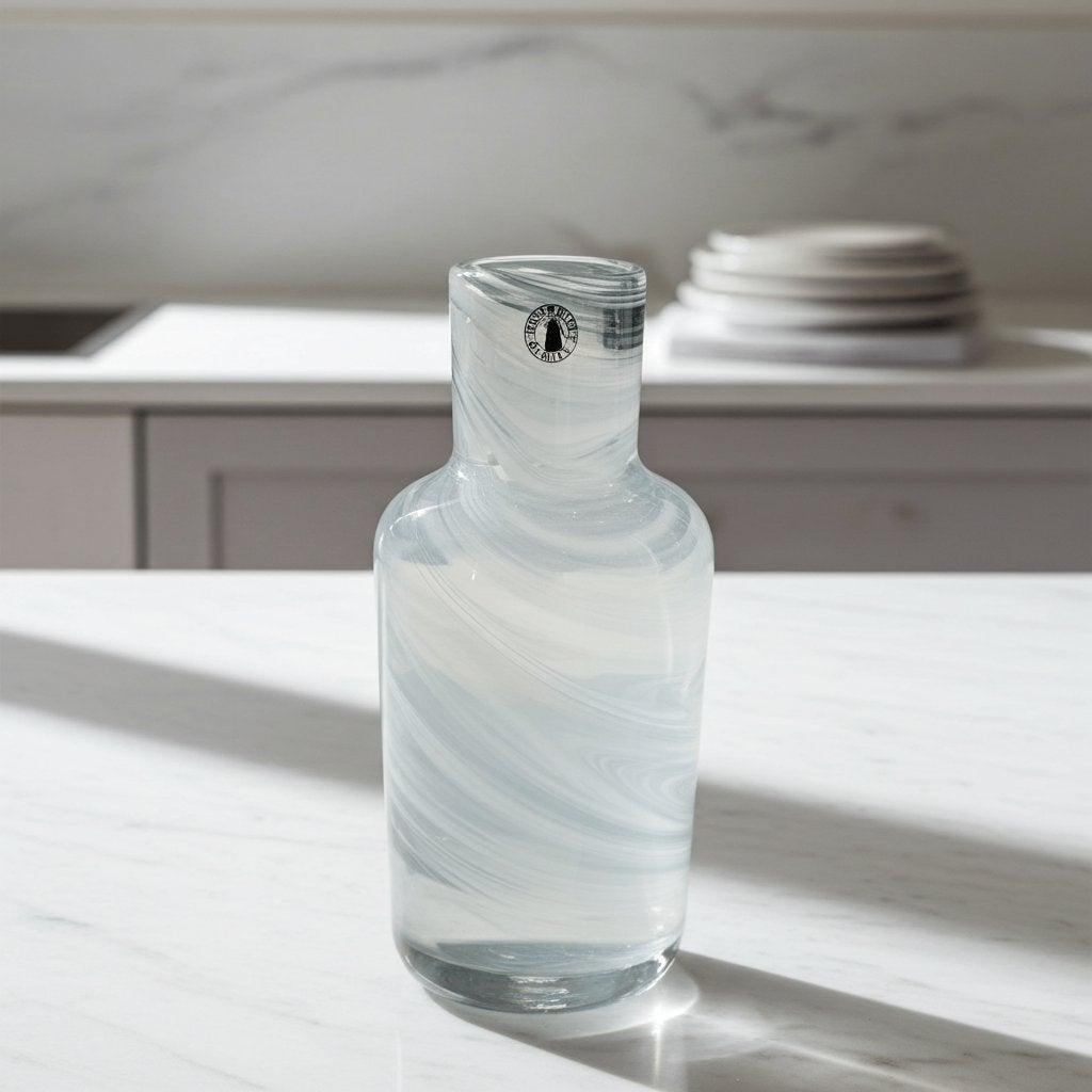 Swirl design vaas, design Iina Vuorivirta voor Ikea, Blauw, Ophalen of Verzenden, Zo goed als nieuw, Glas
