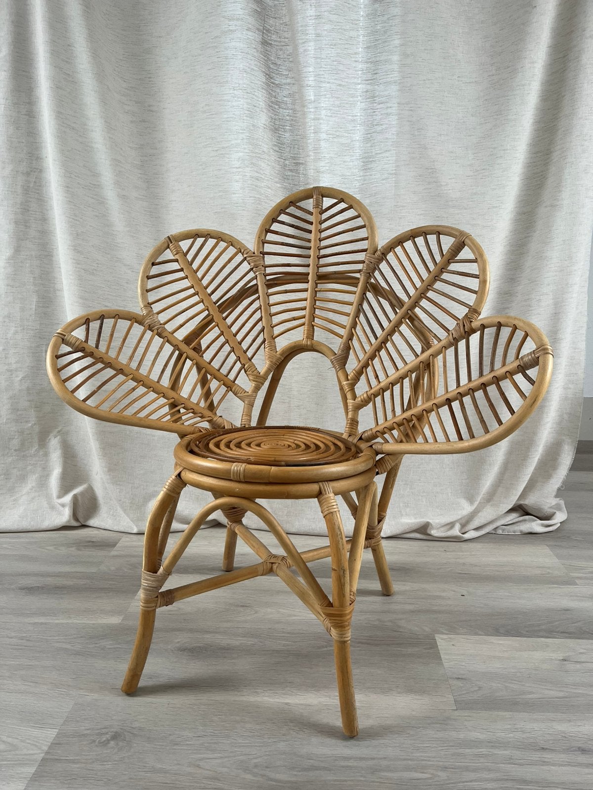 Rotan stoel, Huis en Inrichting, Ophalen, Bruin, Riet of Rotan, Zo goed als nieuw