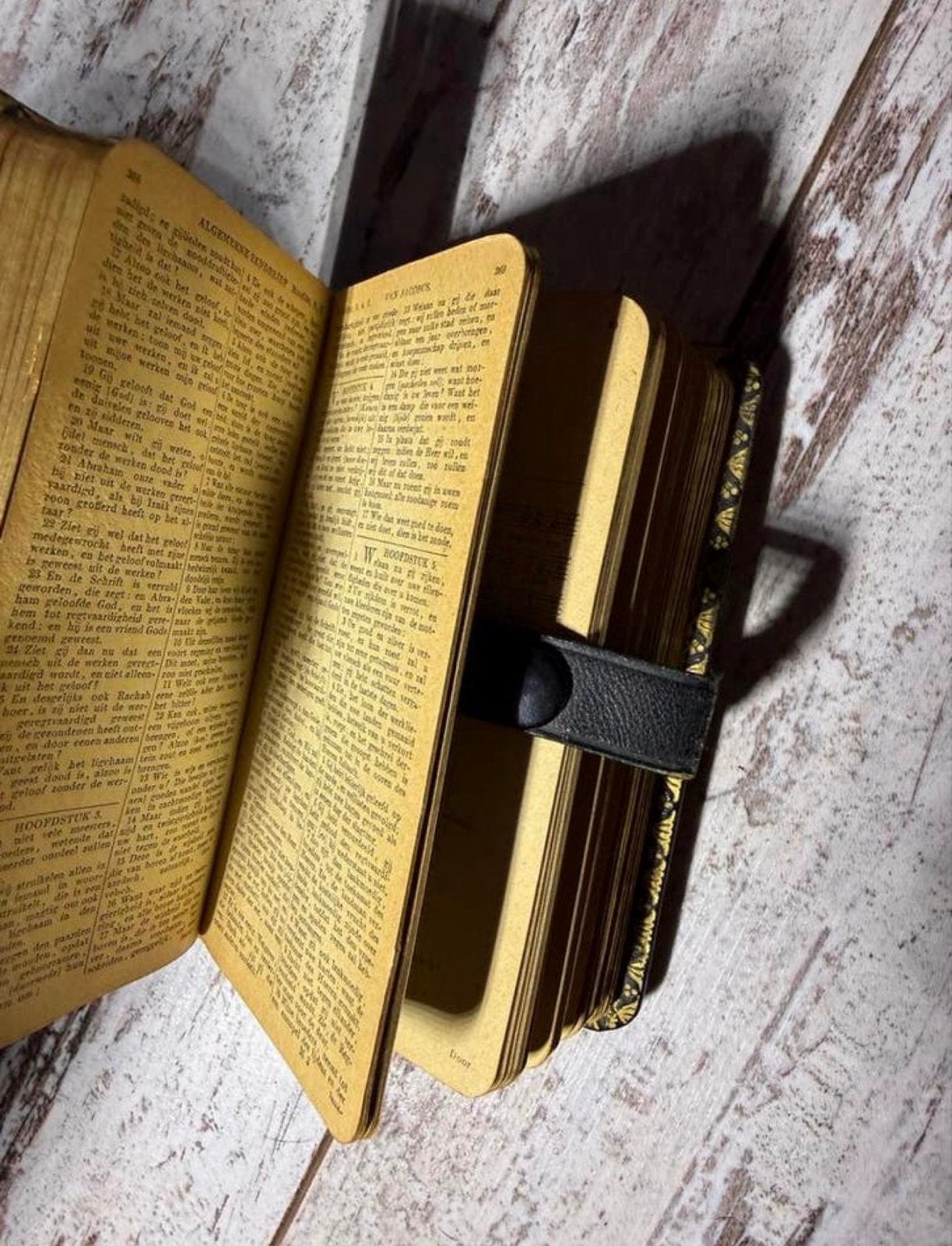 Antiek Nieuw Testament 1884 met leren hoesje zak bijbel, Ophalen of Verzenden