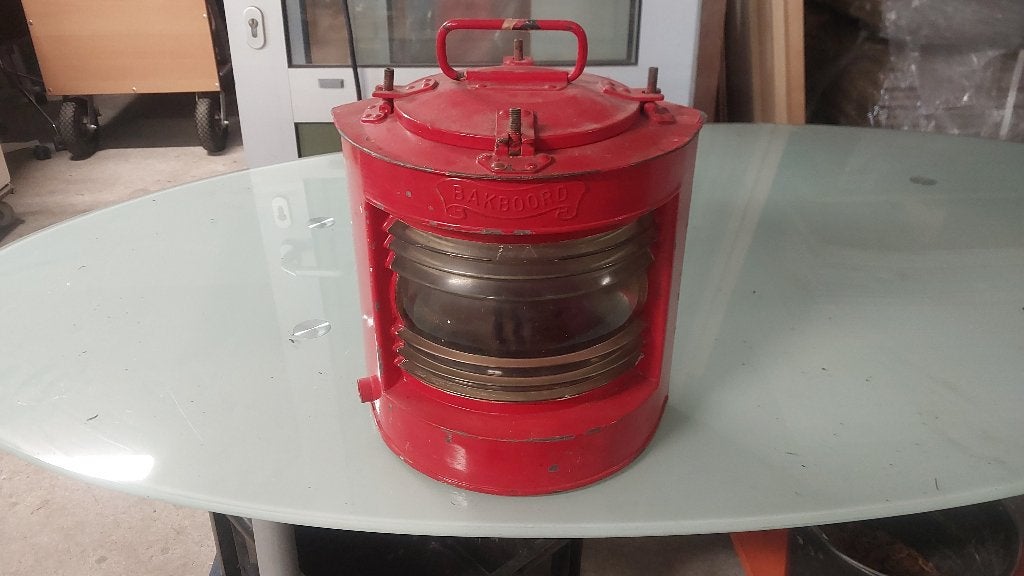 bakboord lamp voor decoratie, Ophalen of Verzenden, Zo goed als nieuw, Motorboot of Zeilboot, Gebruiksvoorwerp